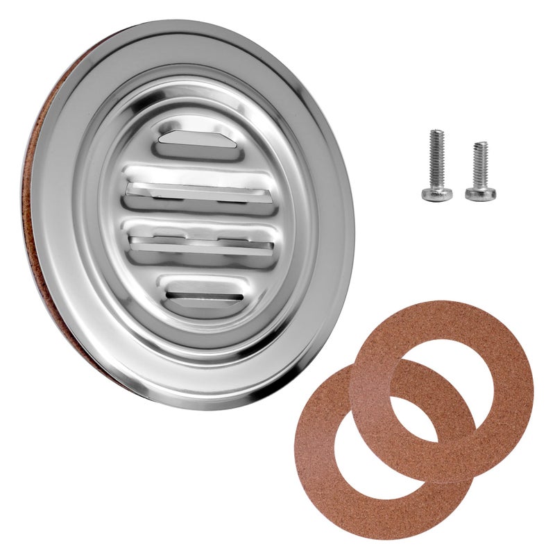 CRL Bright Anodized Finish Aluminum No-Draft Speak-Thru - Image 2